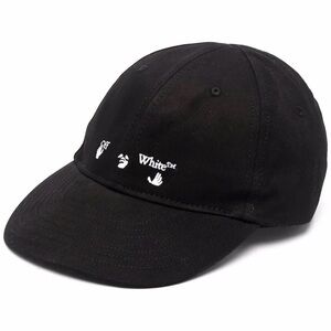 Off-White Black Cap with White Hand Motif